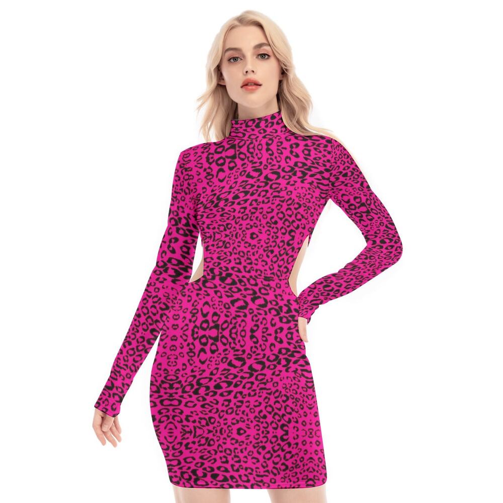 FullbreedCustom Print Women's Waist Hollow Hip Dress